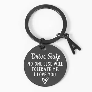 Handsome Drive Safe Keychain - Unique Birthday and Valentine's Day Gift for Boyfriend or Husband with Heartfelt Message - Premium Quality Keyri