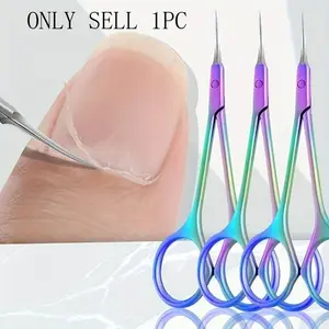 1pc Cuticle Scissors Nail Cuticle Clipper, Stainless Steel Dead Skin Removal Scissor Clipper Manicure Tools, Nail Care