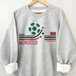 Retro Morocco Sweatshirt, 90s Flag Team, Gift For Fans