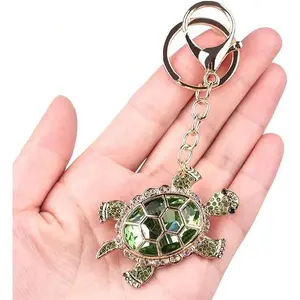 ChicBloom B Turtle Keychain Purse Bag Charms for Handbags Cute Keychains for Car Keys Heart Accessories Lucky Gifts for Women