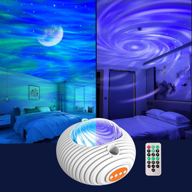 and Night Light, Dual Effect Moon Galaxy Projector for Bedroom, 14 ...