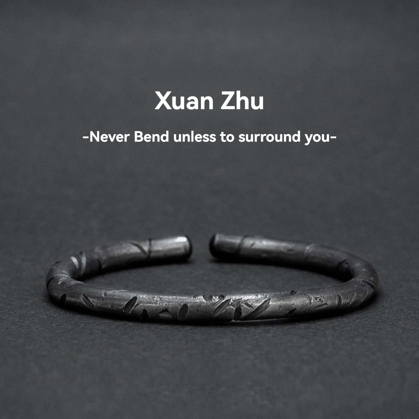 Black bamboo bracelet men solid bamboo open bracelet women ql jewelry gift