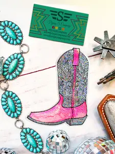 Sequin Boot Patch Cap Sized (Patch ONLY)