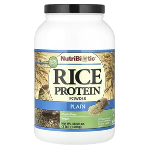 NutriBiotic Rice Protein Powder, Plain, 3 lb (1.36 kg)