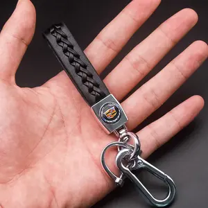 Car Style Braided Keychain Keyring, Automotive Accessory, Fits Cadillac Models, Durable Car Accessories, Stylish Vehicle Essentials