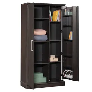 Sauder Homeplus Storage Cabinet Dakota Oak Adjustable Shelves for Kitchen & Bathroom Essentials