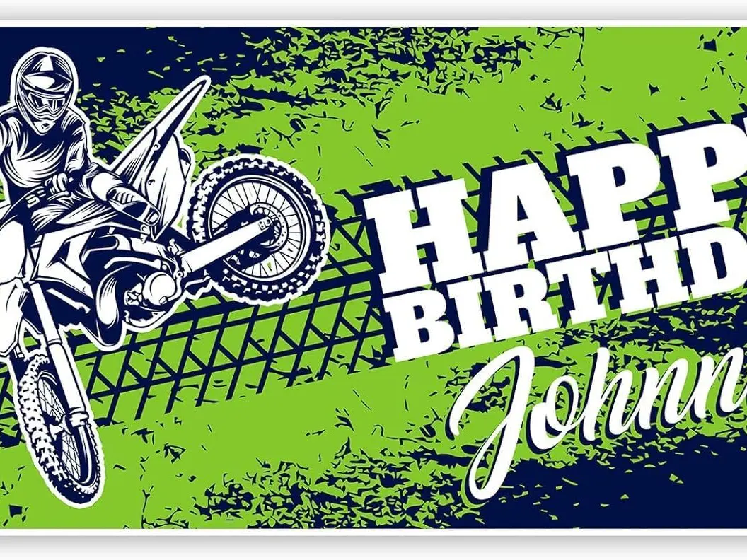 24 x 48 Custom name Birthday Banner