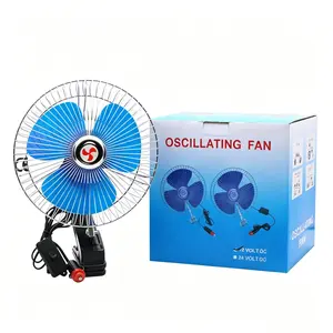 12V Portable Clip-On Car Fan - 360° Rotatable, Car Single-Head Folding Fan: USB Version Low Noise, Adjustable Speed for SUV, RV, Truck（1 PCS）