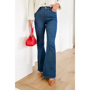 Judy Blue High Rise Dark Wash Sparkle Flare Jeans