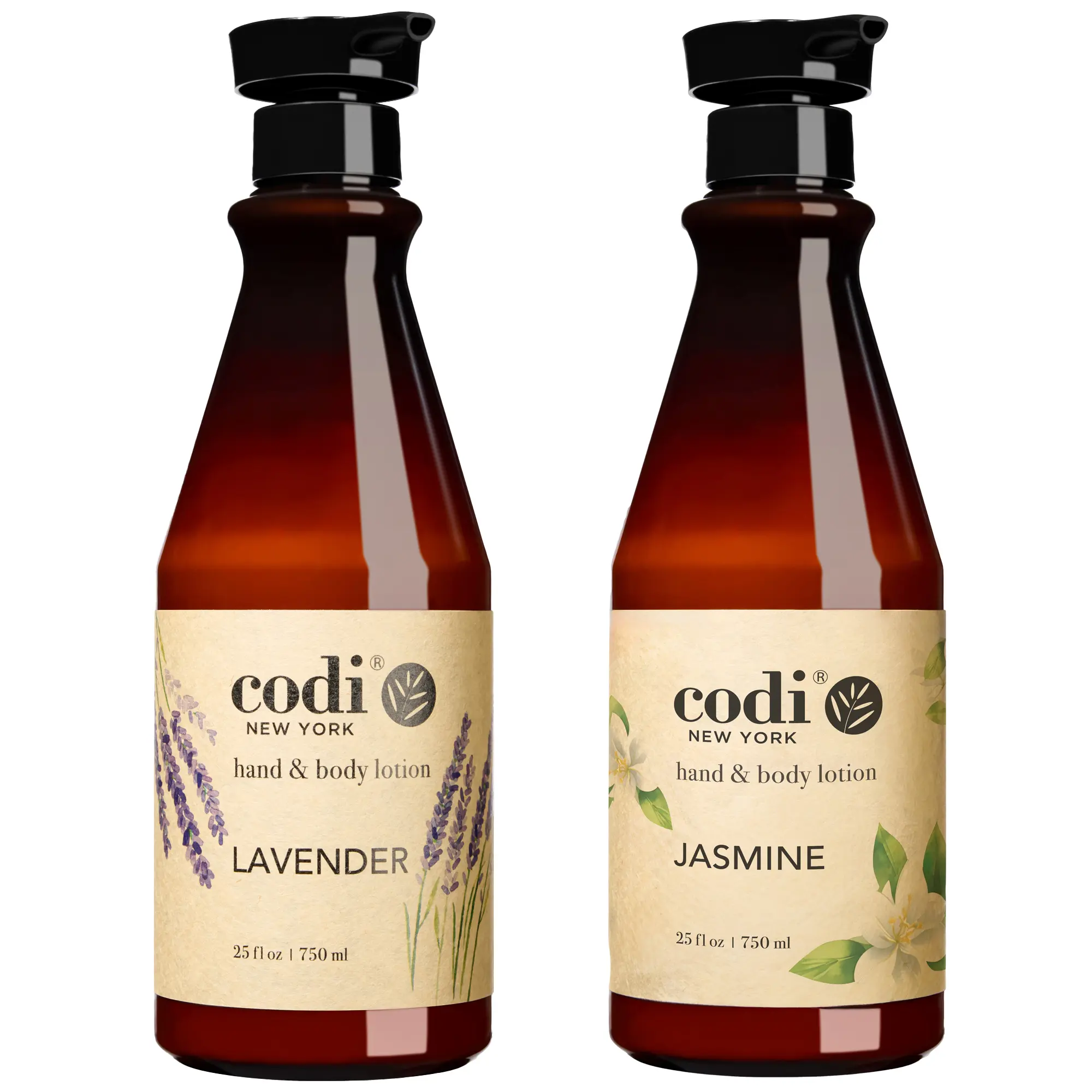 Codi Moisturizing Hand & Body Lotion Moisturizer - Korean Botanicals Formula with Jasmine & Lavender, 750ml Gentle Nourishing Smooth Body Care for All Skin Types, Fresh Floral, Natural, Single Bottle, No Harmful Additives
