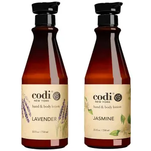 Codi Hand & Body Lotion JASMINE & LAVENDER 750ml Each – Moisturizing, Nourishing, Non-Greasy Formula Moisture