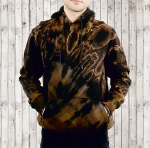 Tie Dye Hoodies in COLORFULL custom painting, watercolor embroidered brown hoodie sweatshirt personalized birthday gift best, gift hoodie