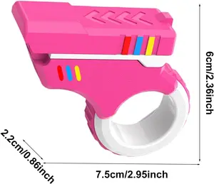 Portable Fidget Ring Fingertip Spinner, Novelty EDC Stress Relief Toy, ASMR Decompression Squeeze Gadget for ADHD Relax