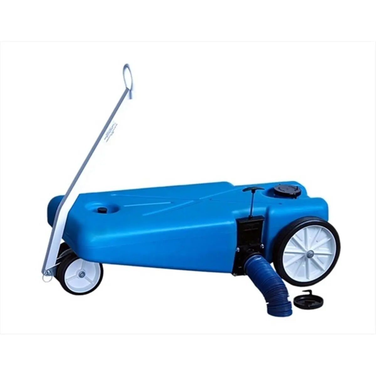 212 MAIN 16gal Sturdy Steel Portable Holding Tank - 37x18.75in Dimensions, 3in Cap, Height of Tank Body Included, 24lbs Empty, 135lbs Full Weight, Swivel Wheels, Tote-Along Design, Clamps, Ideal for Boating, Water Sports, 3 In. Cap, 24 Lbs Empty