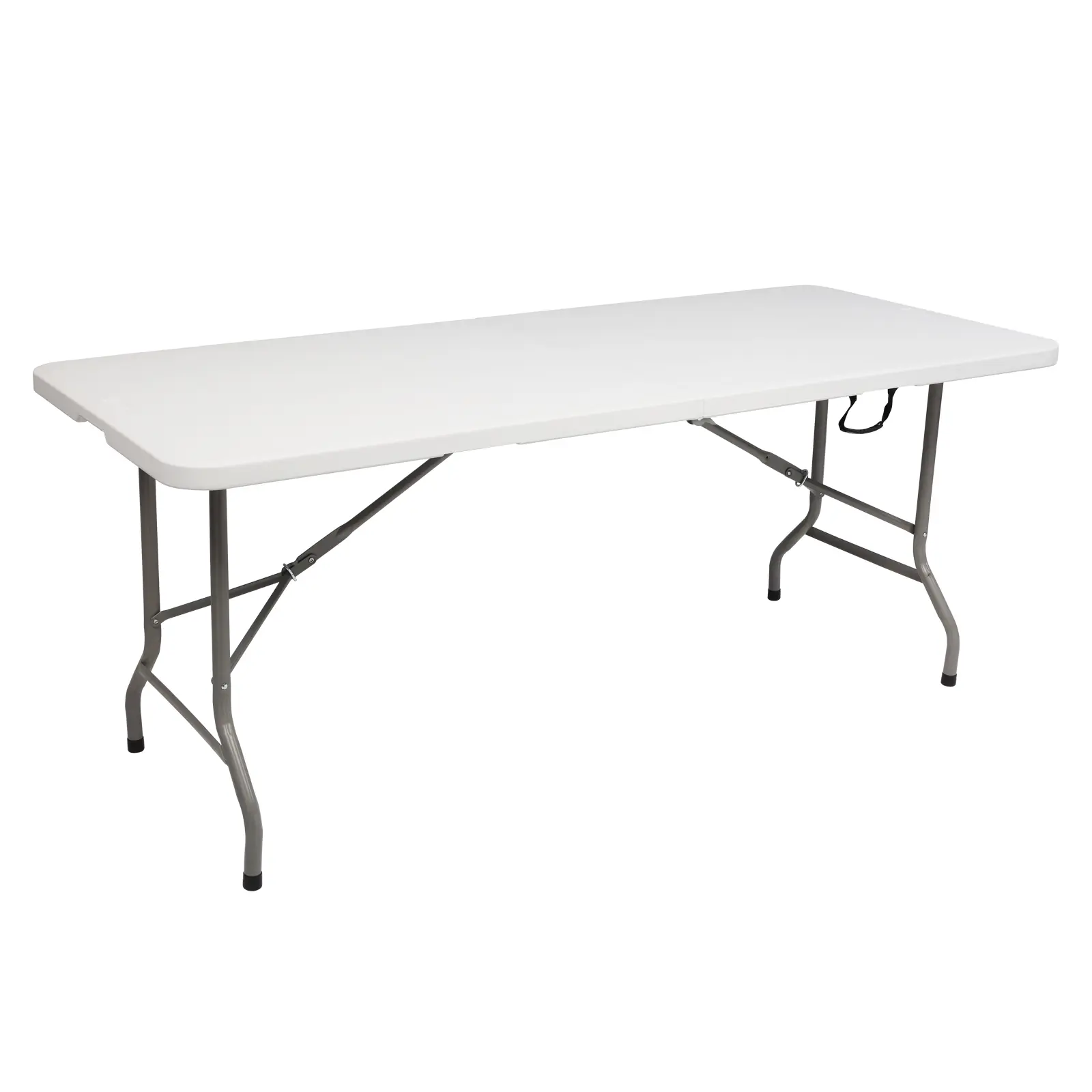 6FT Outdoor Folding Picnic Table with Benches, Portable Camping Dining Table for Backyard BBQ, Heavy Duty HDPE Steel Frame Foldable Table for Parties
