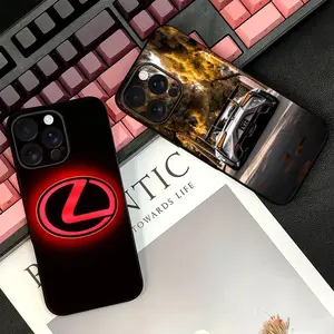 The Luxury Car L-Lexus-s Phone Case For iPhone17 16 15 ProMax 14Plus 13Mini Luxury Satin Glossy Colorful Great Gift Fashion Durable Stylish Shockproof Scratch-Resistant Perfect Fit