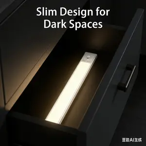 Under Cabinet Lights USB Rechargeable 1500mAh Magnetic Night Light with Motion Sensor Dimmable 76 LED Beads for Indoor Stairs Kitchen 2 Pack Smart Motion Sensor Dimmable Closet Lights USB-C Rechargeable Easy Installation motion  sensor  lights