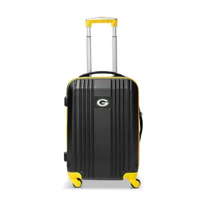 Denco NFL 21 Inch Carry-On Hardcase 2-Tone Spinner Yellow