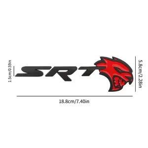 Car Hellcat Leopard Head Srt Emblem Sticker Decals, Accessories for Dodge Cat Journey Charger RAM Caliber Nitro Dart Challenger Jcuv