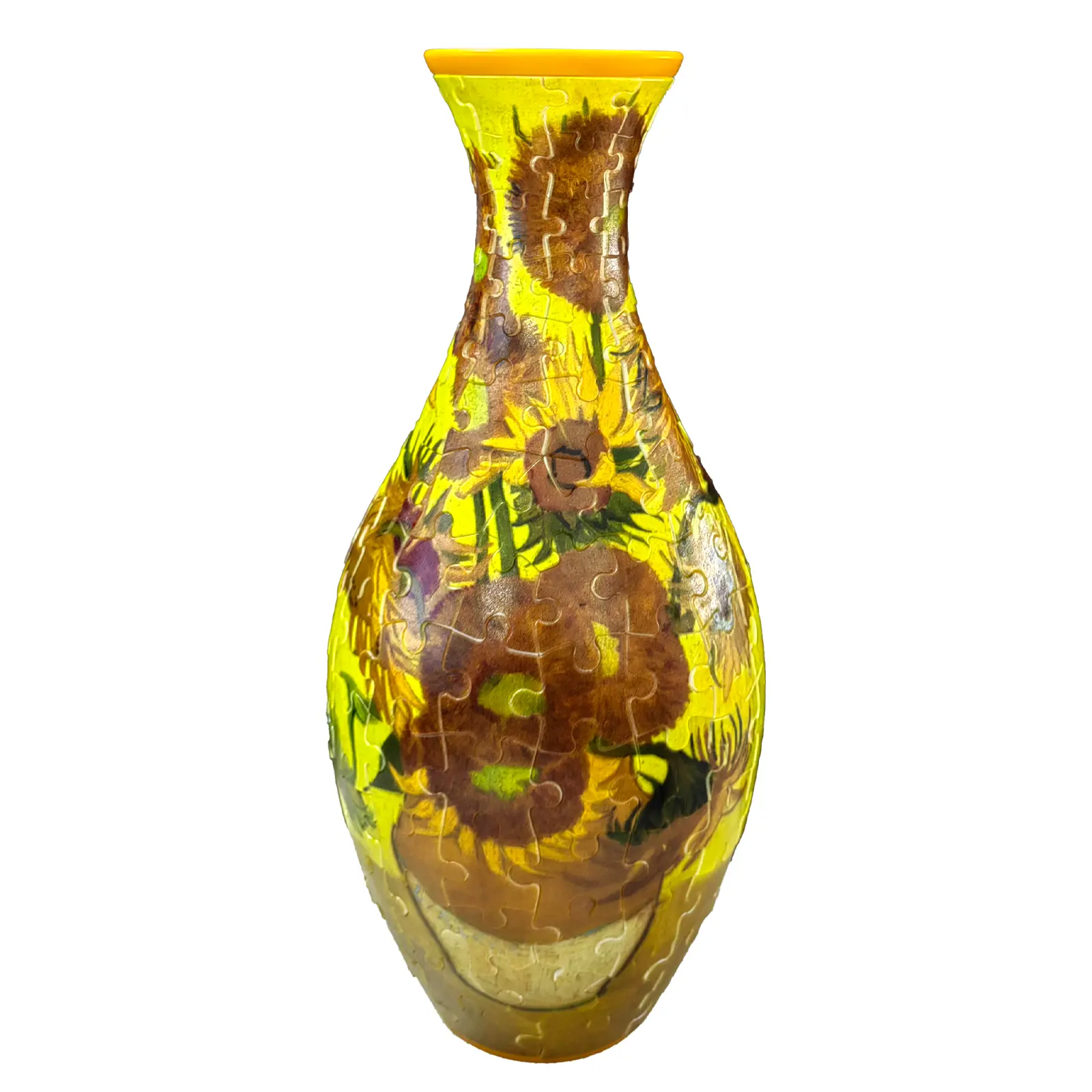 3D Puzzle Vase Unique Flower Vase Made by 160 Curved Plastic Puzzle Pieces