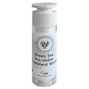 Green Tea Pre-Shave Treatment Serum. For sensitive skin. Reduce redness. Reduce ingrown Aftershave Foam