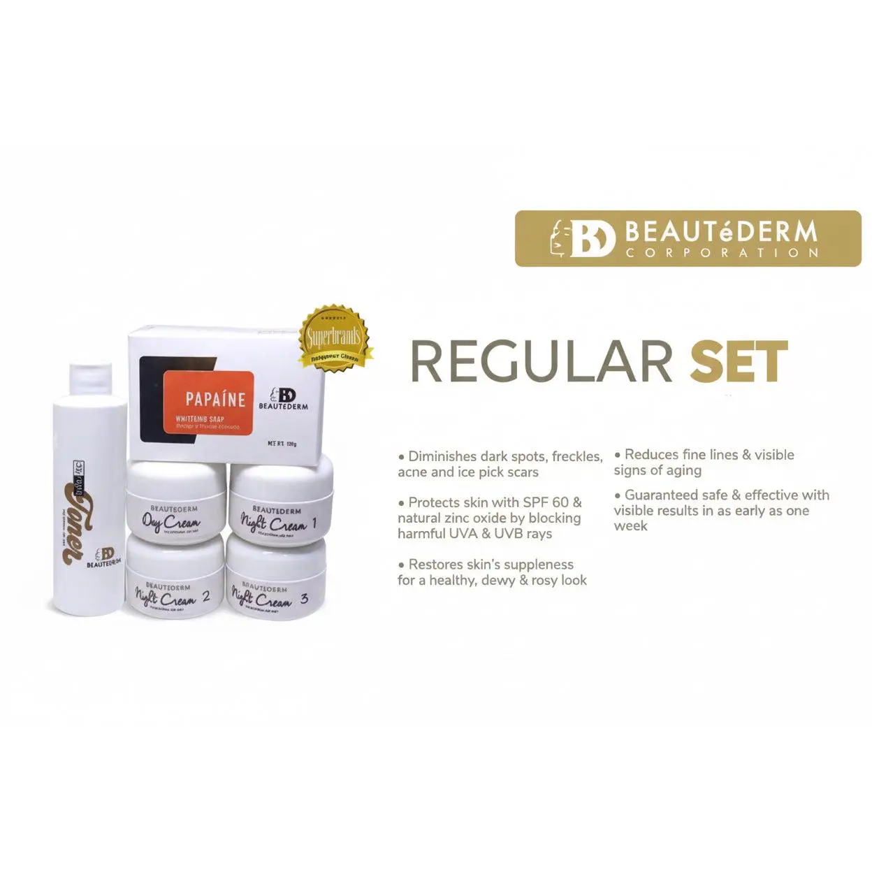 Regular Set with 60 ml toner (2 months’ use)