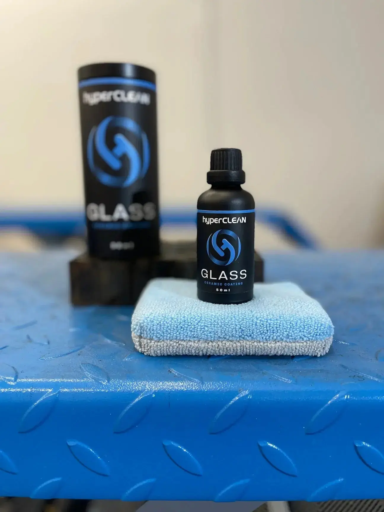 hyperCLEAN Glass-Ceramic Car Nano Coating Spray - 50ML Car Cleaning Supplies, Water-Repellent Windshield Cleaner, Automotive Paint Care Detailing Gloss Enhancer