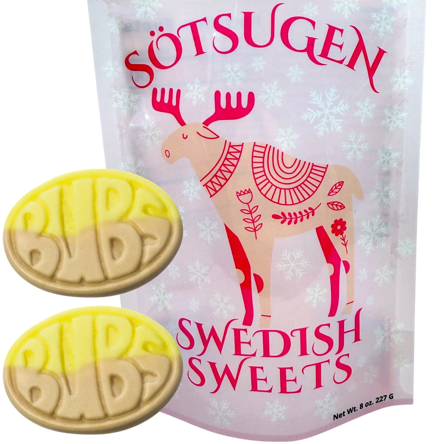 Bubs Banana Caramel Swedish Candy 1/2 lb - Vegan