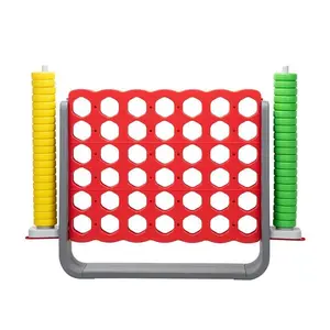 Giant Connect 4 Game with 42 Rings Red & Blue Edition Intellect Development Toy Premium PE Material Endless Fun for All Ages