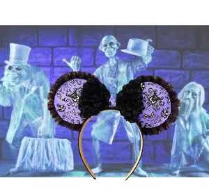 Haunted Mansion inspired mouse ears headband