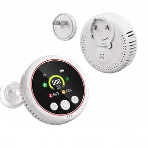 Multifunctional Plug & Play Detector with HD Display | Temp & Humidity Sensor | Accurate Alerts for Kitchens, Garages, RVs & Apartments