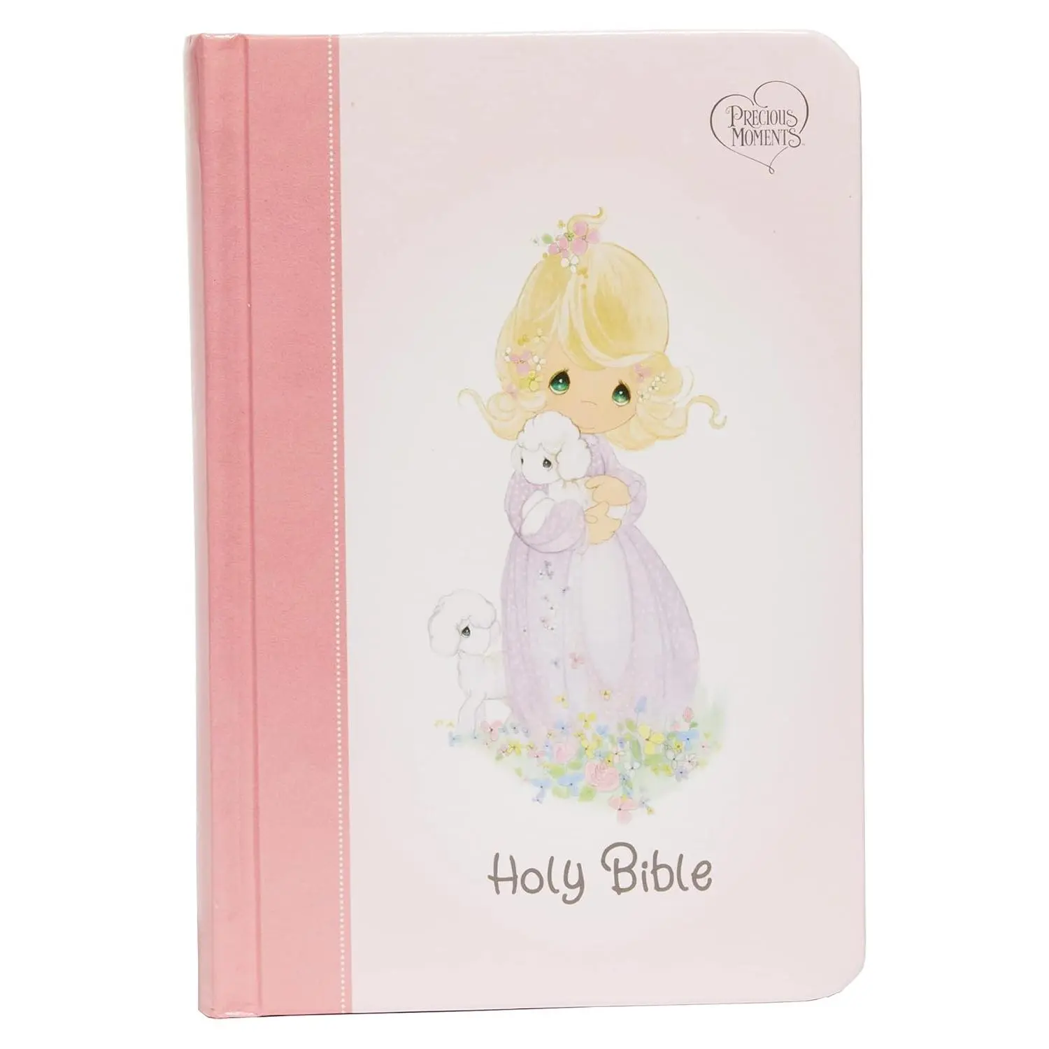 Precious Moments Small Hands Hardcover Pink Comfort Print Holy Bible - New King James Version