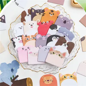 240pcs Lovely Animal Shaped Blank Sticky Notes, 20pcs/book, 12 Books, Cute Memo Pad for Kids & Adults, Perfect for Gifts & Daily Use