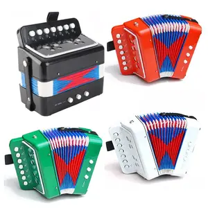 1Pc Accordion Toy Children Accordion Musical Instrument 2 Bass 7 Keys Plastic for Kids Infant