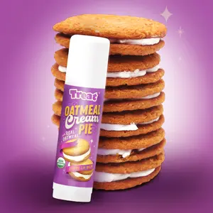 Oatmeal Cream Pie Jumbo Organic Lip Balm with Colloidal Oatmeal Soothing