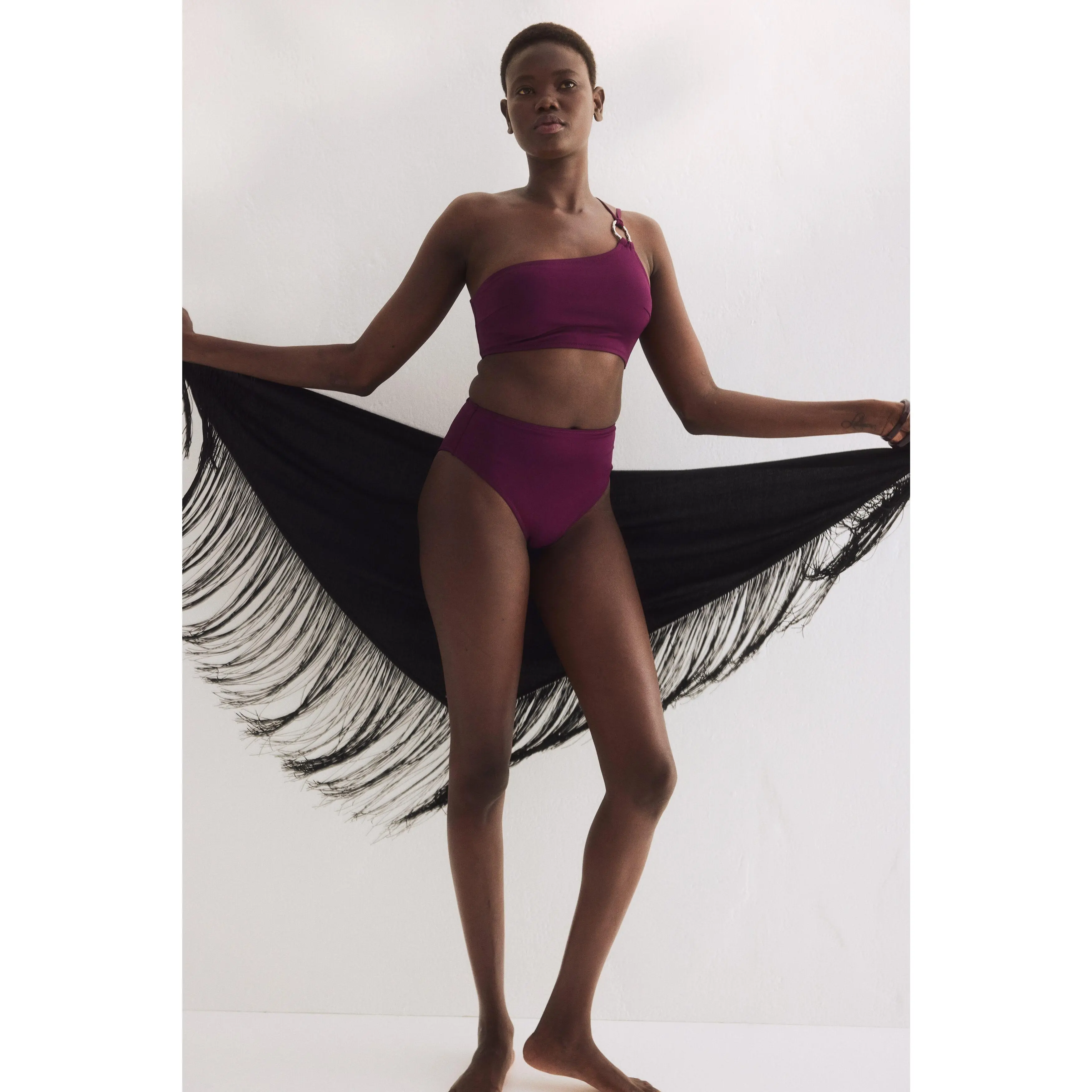 H&M Padded one-shoulder bikini top