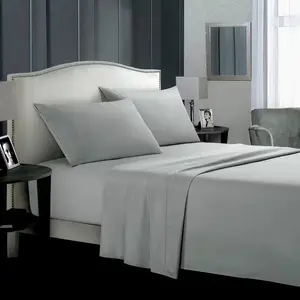 Deep Sleep 3/4-Piece Bamboo Fiber Fitted Sheet Set Luxuriously Soft Hotel-Style Cooling Bed Linen Set for Hot Sleepers Five-Star Hotel Experience Deep Pockets up to 16 Inches Breathable Bedding Christmas Fitted Sheet Queen Size Ultra-Soft