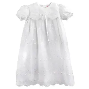 Eyelet Lace Christening Gown
