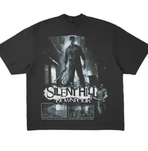 LA Apparel Silent Hill Downpour T-Shirt Vintage Horror Game Graphic Tee S-5XL