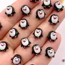 50pcs, mini resin penguin series flat back stone figurines DIY with Charms, Crafts wedding scrapbook nail accessories, scene decoration, holiday decoration, home decoration, Christmas decoration