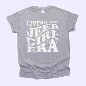 Jeep Girl Era T-Shirt Streetwear Top Everyday Outdoor Style Tee All Seasons Comfortable Durable Design Crewneck