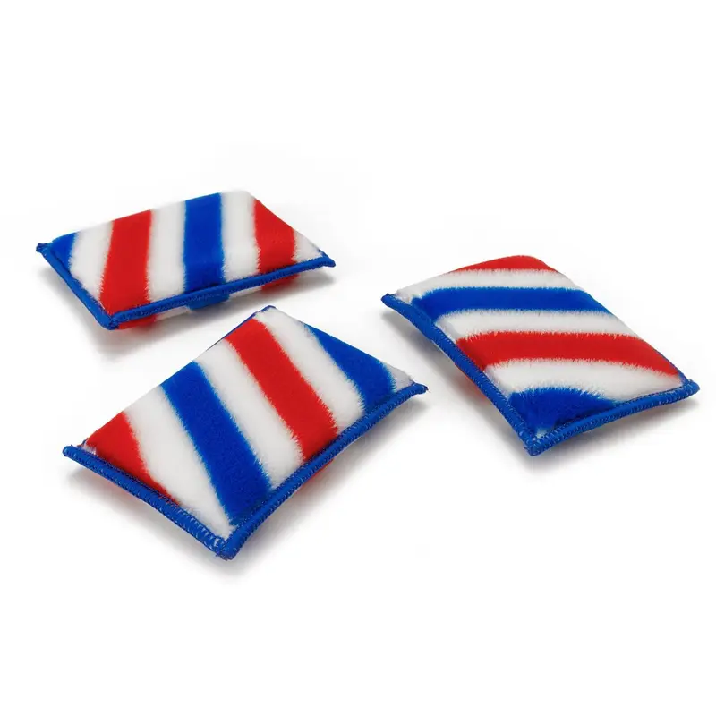 AUTOFIBER Interior Scrubber Sponge Tool with Strap - Original (3-Pack) Auto Detailing Products, 5”x3” Compact Double-Sided Durable Pad, Safe for Leather Seats & Upholstery, Interior Plastics & Vinyl, Door Panels & Trim