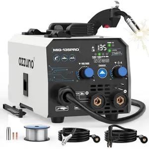 135A MIG Welder 110v, 3 in 1 MIG Welder Machine Flux Core Welder/Lift TIG/Stick Machine, Wire Feed Welder, Gasless Machine