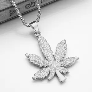 Bold Leaf Hip-Hop Necklace mystery jewelry viral tiktok poisontreenecklace