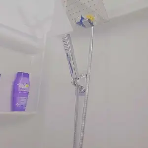 6/8"High Pressure Square RainShower Head and 2-in-1 HandShower.Equipped with 78"Hose, 3Way Diverter Valve,Adhesive ShowerHead Holder