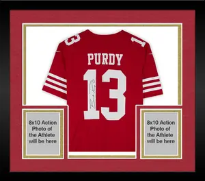 Framed Brock Purdy San Francisco 49ers Autographed Red Nike Limited Jersey - Fanatics Authentic Certified