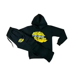 Stacked Bottom Mindset Shifter Jogger Track Suit