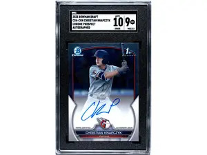 2023 Bowman Draft #CDA-CKN Christian Knapczyk Chr. Pros. Auto. SGC 9
