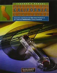 USED-MEETING THE CALIFORNIA CHALLENGE MATH TEACHER'S MANUAL by Pearson Education (Paperback)