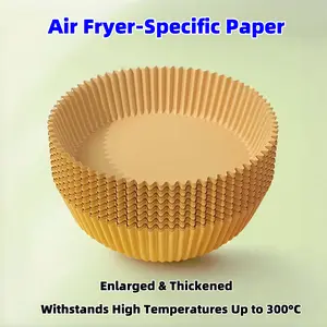 100-Piece Disposable Air Fryer Liners, Compatible with Baking, Roasting & Microwave Cookware for Easy Cooking